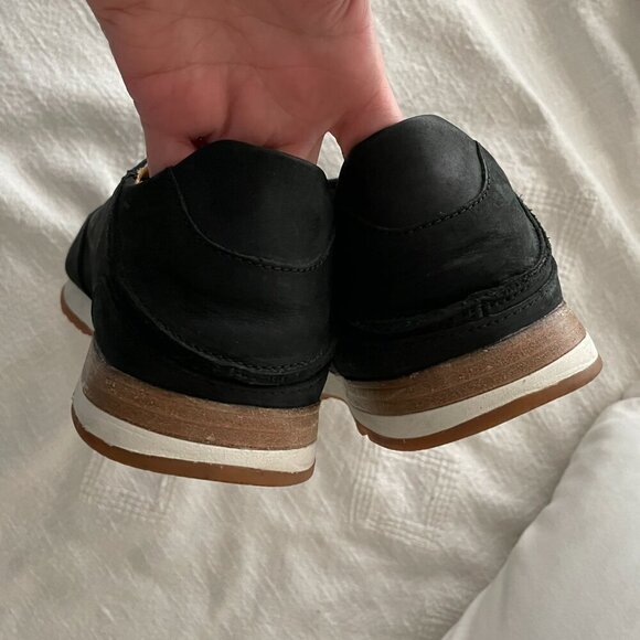 Men's Olukai Huaka'I Li Black Nubuck Leather Shoes, Size 12 - Picture 9 of 14